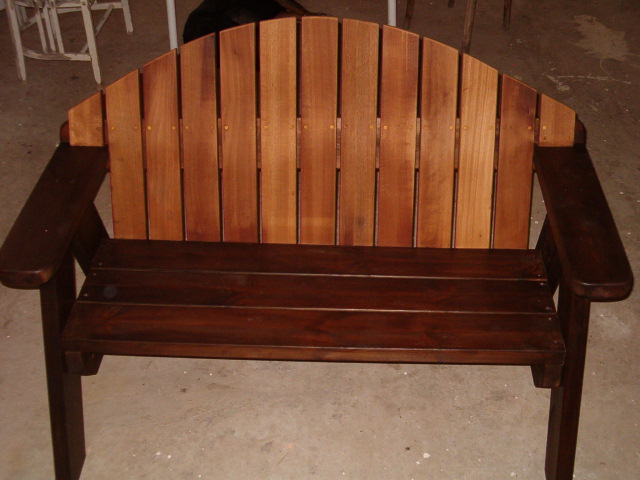 ספסל עץ דגם מורן משומן